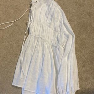 Zara linen white shirt